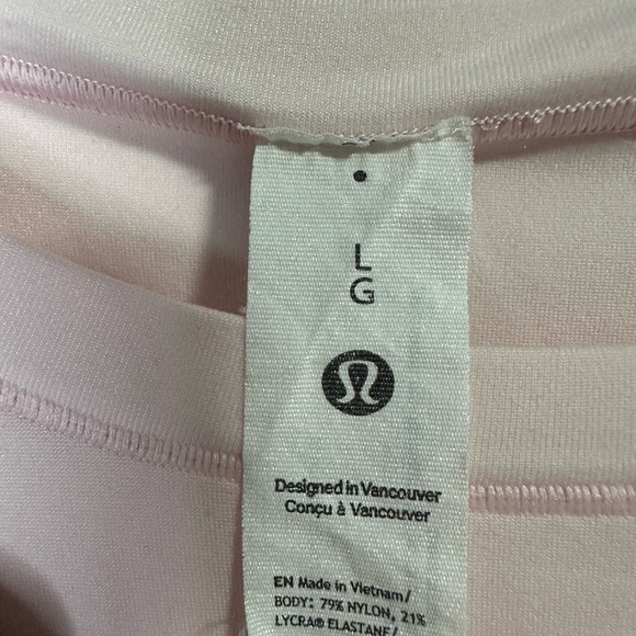 Lululemon Wundermost Ultra Soft Nulu Crewneck Shirt Size L in Pink Haze - Picture 3 of 7